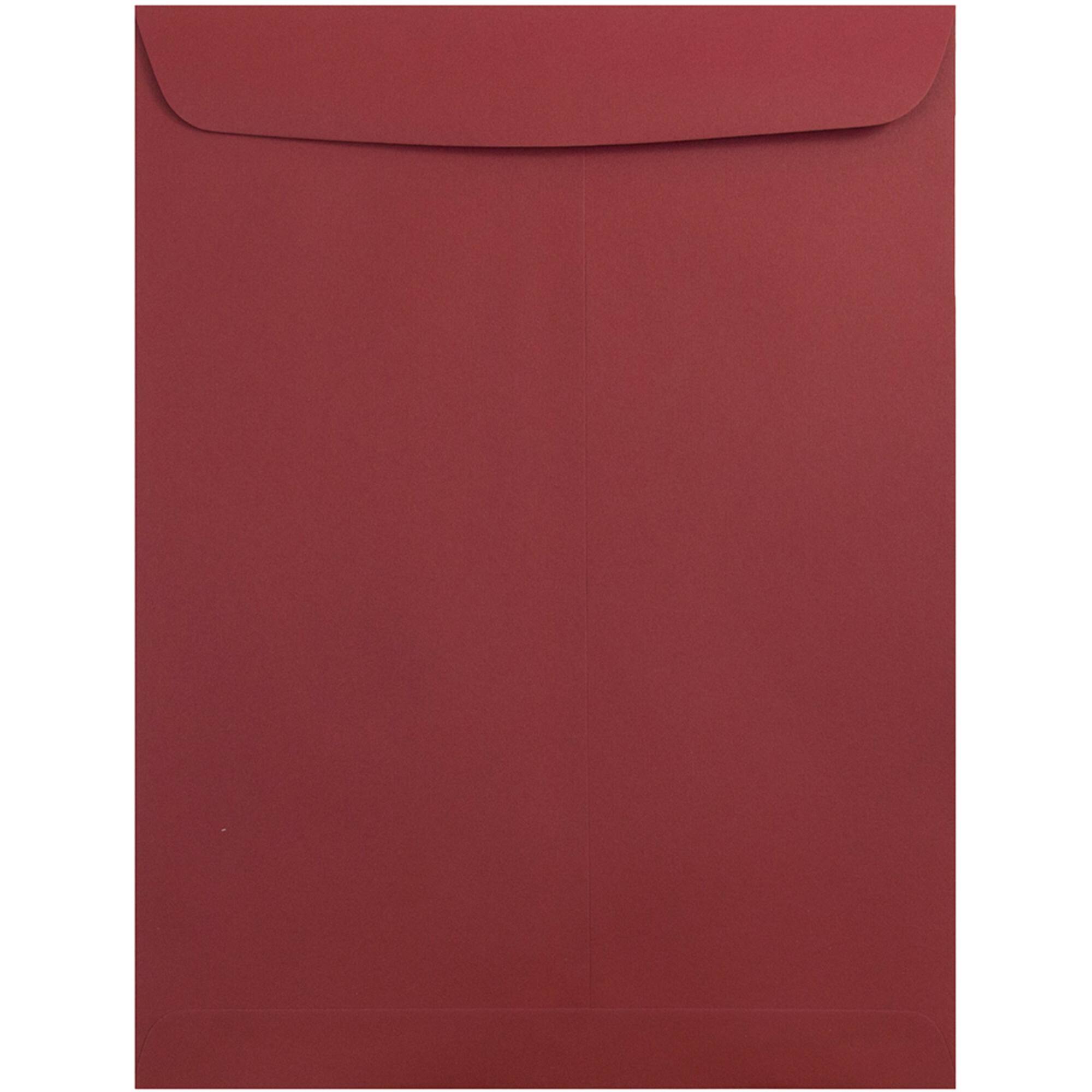 JAM Paper 10" x 13" Dark Red Open End Catalog Premium Envelopes